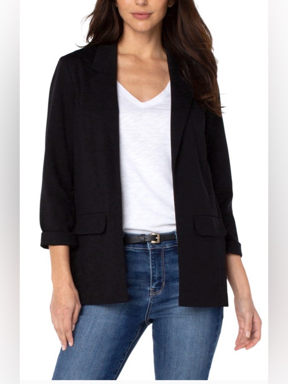 Liverpool Los Angeles Boyfriend Blazer NWT Size L Black